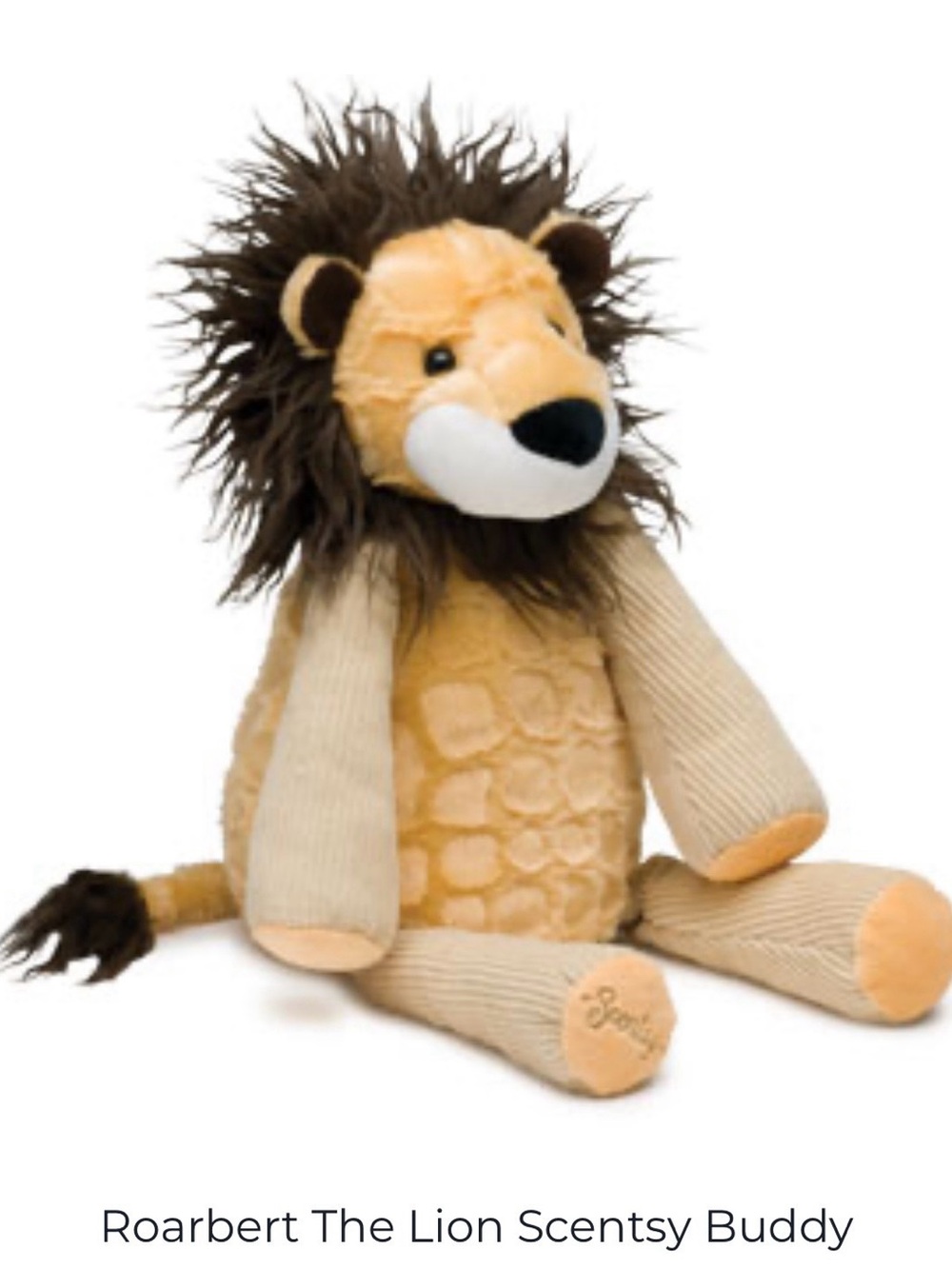 Roarbert the Lion 15” Retired Scentsy Buddy Plush Stuffed Animal NIB